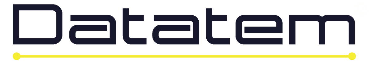 Logo da Datatem em azul